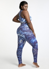Wholesale plus size Ladies fitness Wear Yoga gym leggings set plus size activewear manufacturer