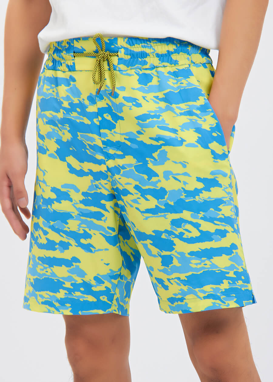 Sublimated Woven Light Fast Drying Soft Beach Shorts for Men
