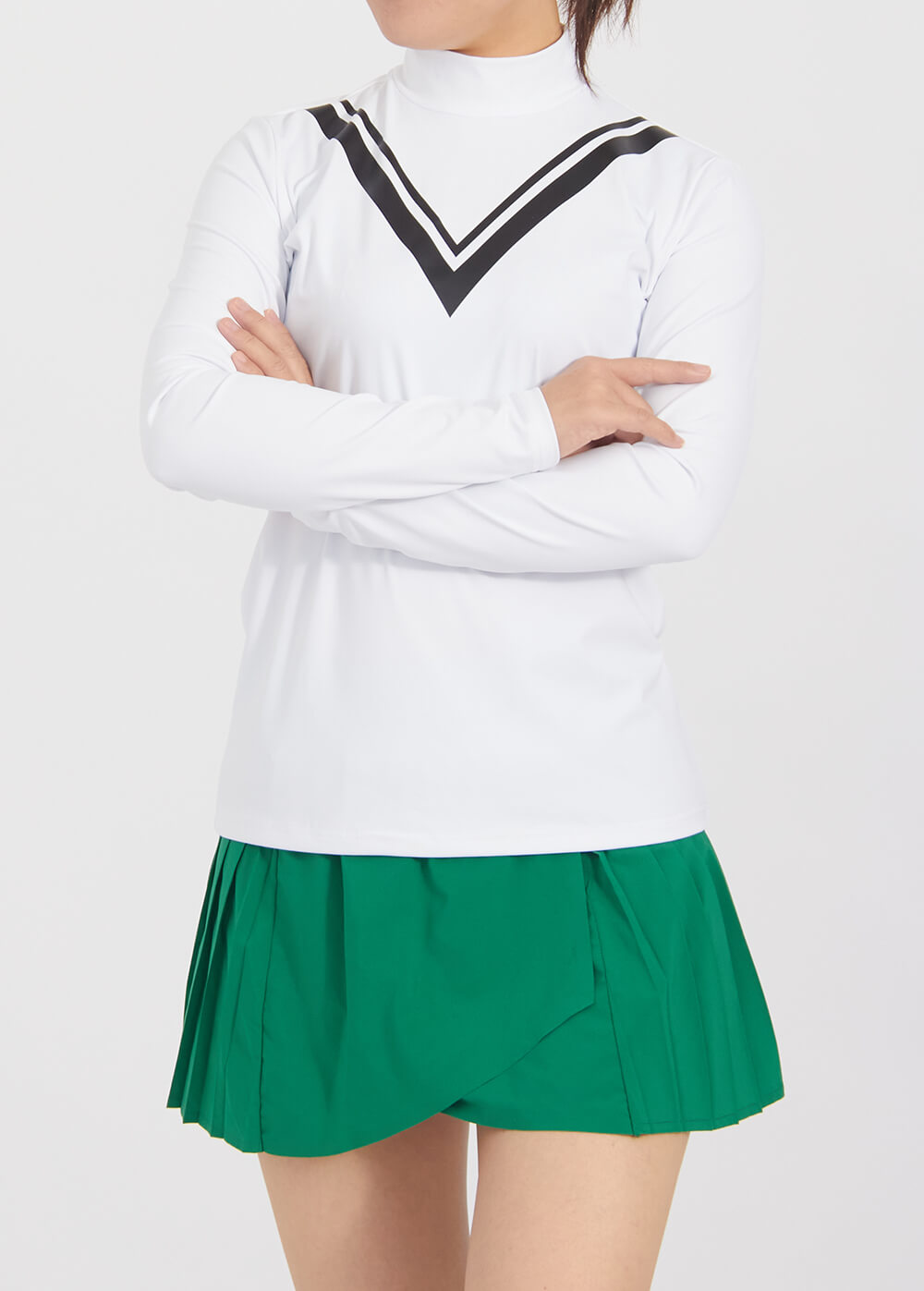 New Tennis Golf Clothing Sets Long Sleeves Top and Tennis Skirts