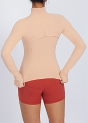 Wholesale Women Tight Fitness Gym Wear Breathable Slim Fit Zipper Yoga Jacket